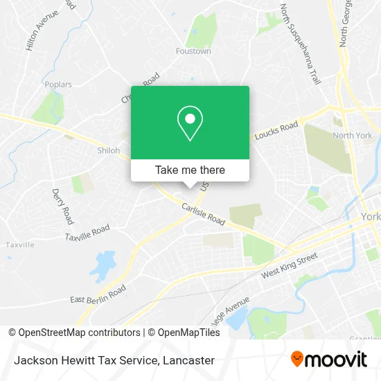 Jackson Hewitt Tax Service map