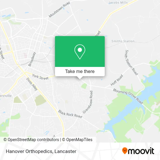 Hanover Orthopedics map