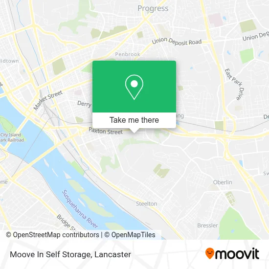 Moove In Self Storage map