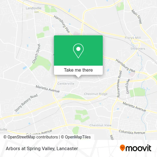 Arbors at Spring Valley map