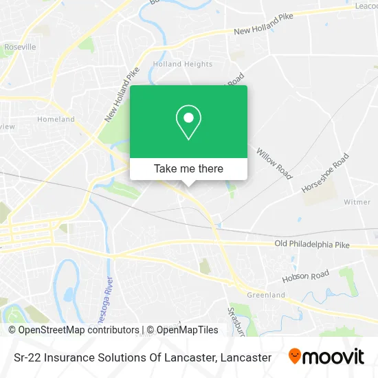 Sr-22 Insurance Solutions Of Lancaster map