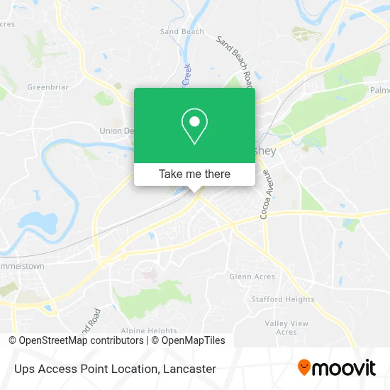 Ups Access Point Location map