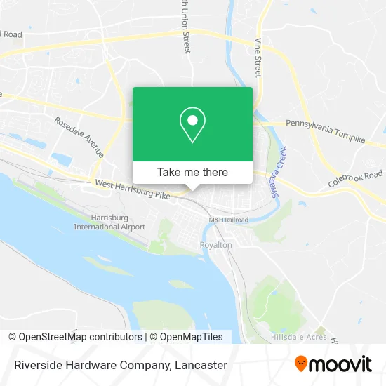 Riverside Hardware Company map