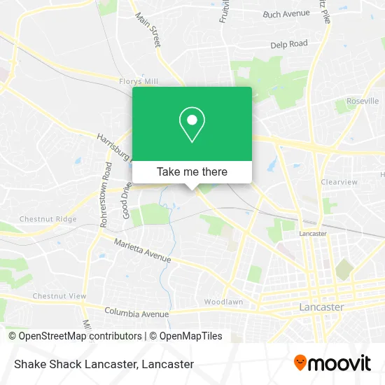 Shake Shack Lancaster map