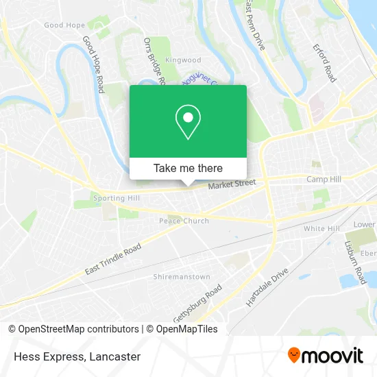 Hess Express map