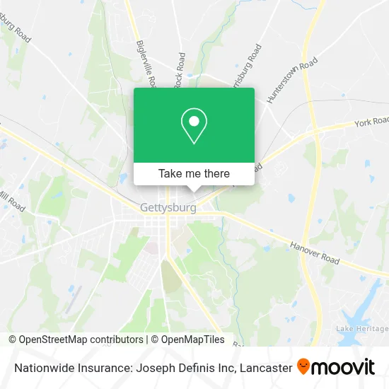Nationwide Insurance: Joseph Definis Inc map