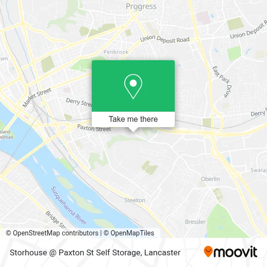 Storhouse @ Paxton St Self Storage map