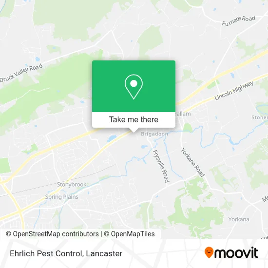 Ehrlich Pest Control map