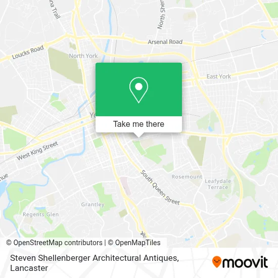 Steven Shellenberger Architectural Antiques map