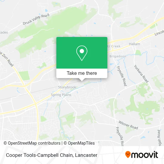 Cooper Tools-Campbell Chain map