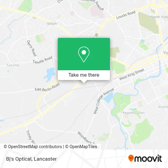 Bj's Optical map