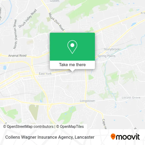Collens Wagner Insurance Agency map