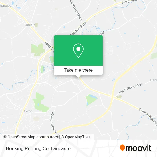 Hocking Printing Co map