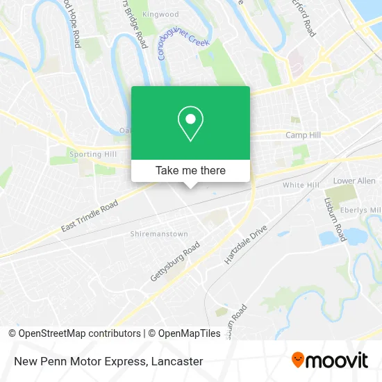 New Penn Motor Express map