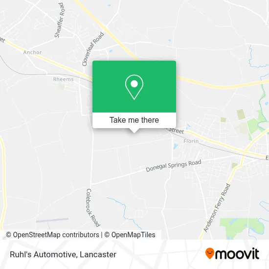 Ruhl's Automotive map
