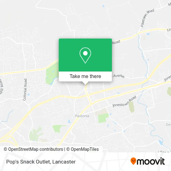 Pop's Snack Outlet map