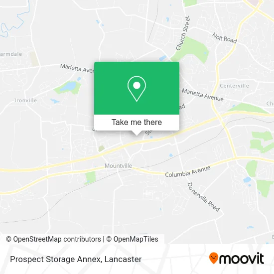 Prospect Storage Annex map