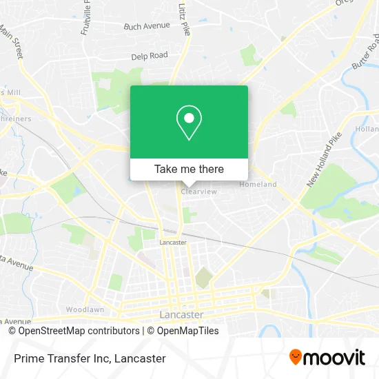 Prime Transfer Inc map