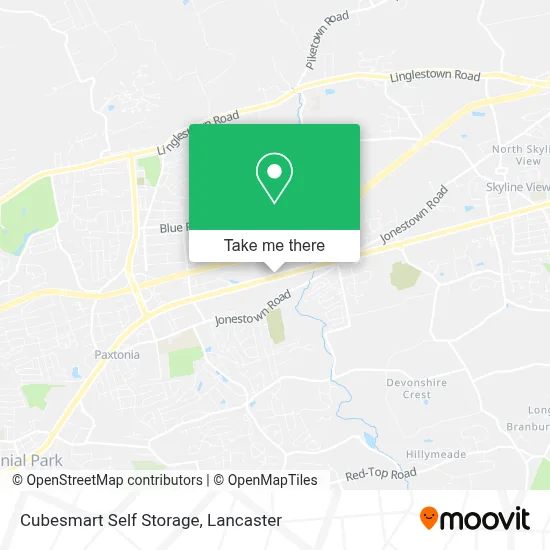 Cubesmart Self Storage map