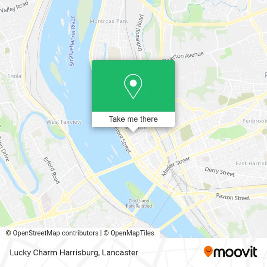 Lucky Charm Harrisburg map