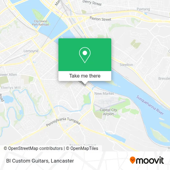 Bl Custom Guitars map