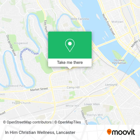 In Him Christian Wellness map