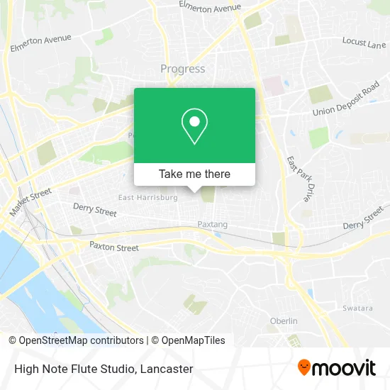 High Note Flute Studio map