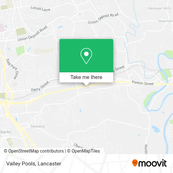 Valley Pools map