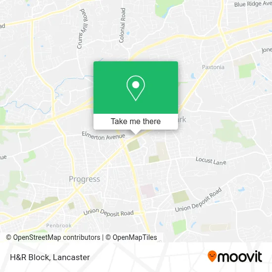 H&R Block map