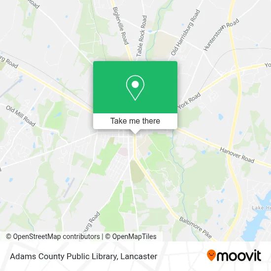 Adams County Public Library map