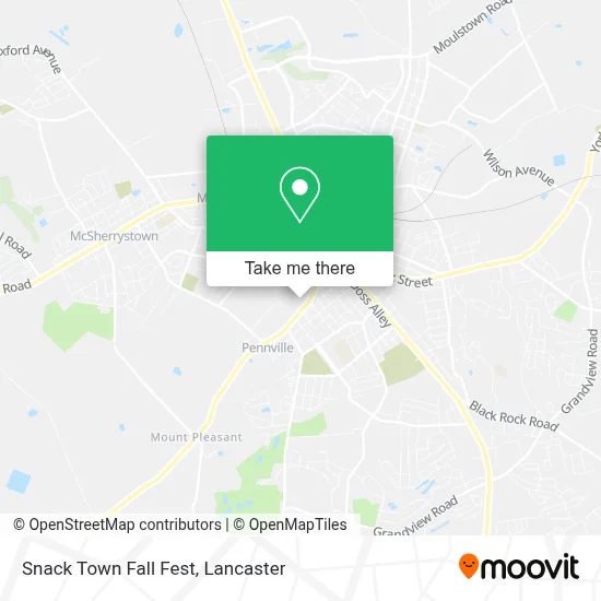 Snack Town Fall Fest map
