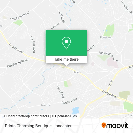 Prints Charming Boutique map