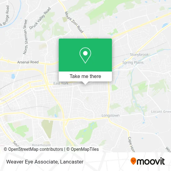 Weaver Eye Associate map
