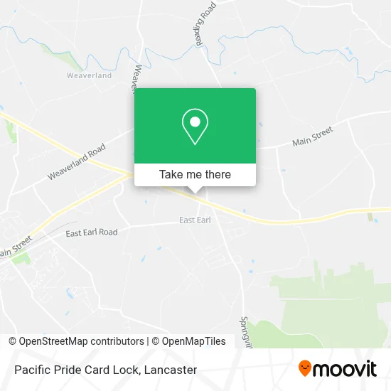 Pacific Pride Card Lock map