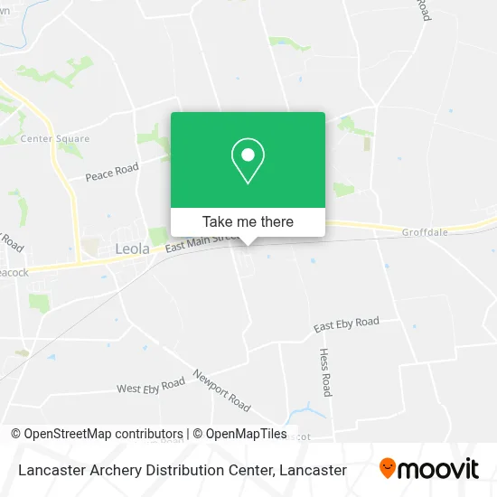 Lancaster Archery Distribution Center map