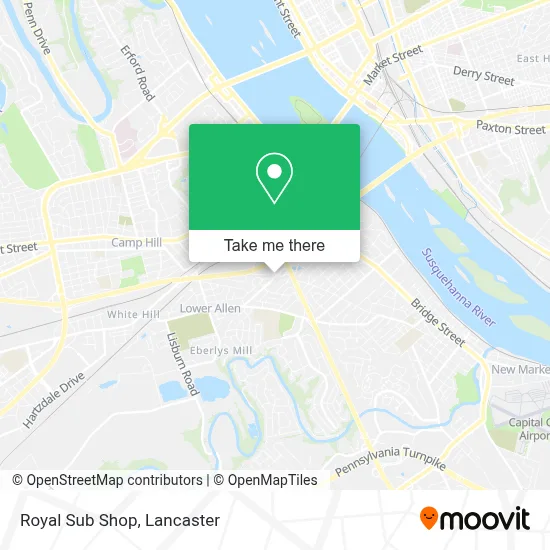 Royal Sub Shop map
