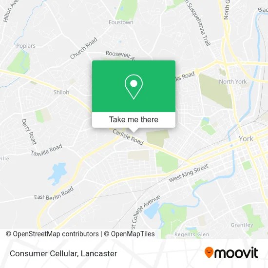 Consumer Cellular map