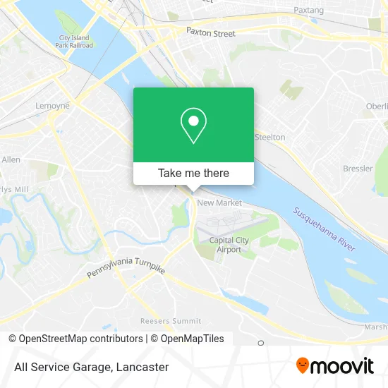 All Service Garage map
