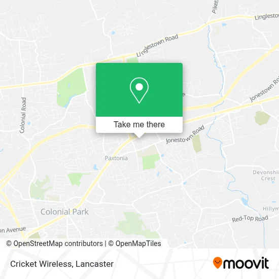 Cricket Wireless map