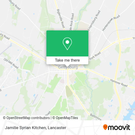 Jamilie Syrian Kitchen map