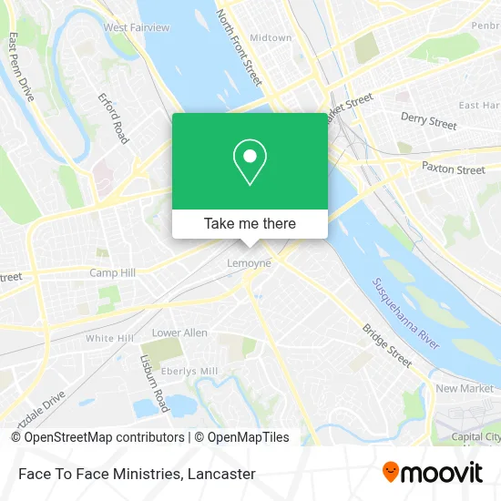 Face To Face Ministries map