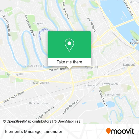 Elements Massage map