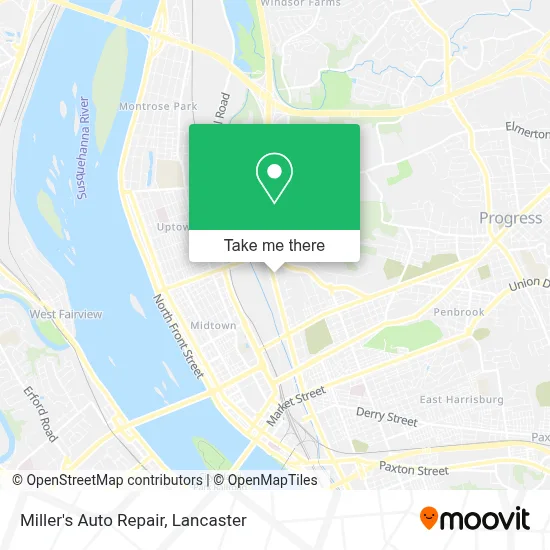 Miller's Auto Repair map