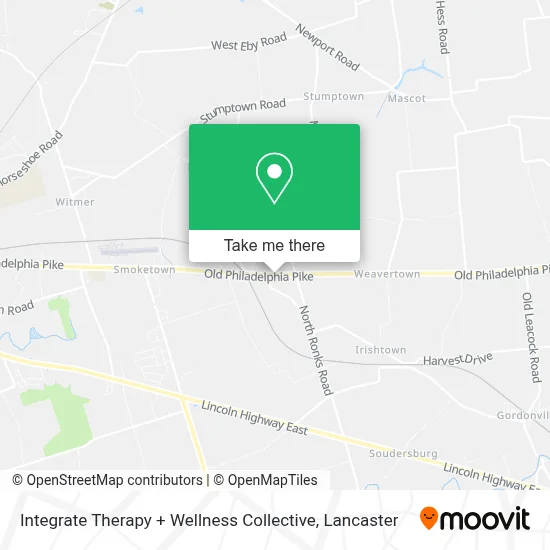 Integrate Therapy + Wellness Collective map
