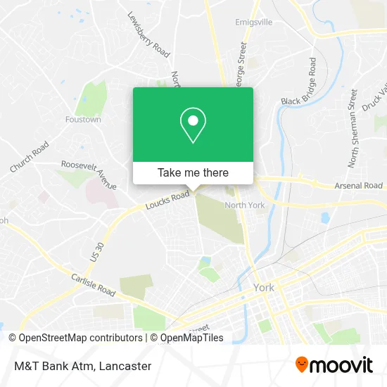 M&T Bank Atm map