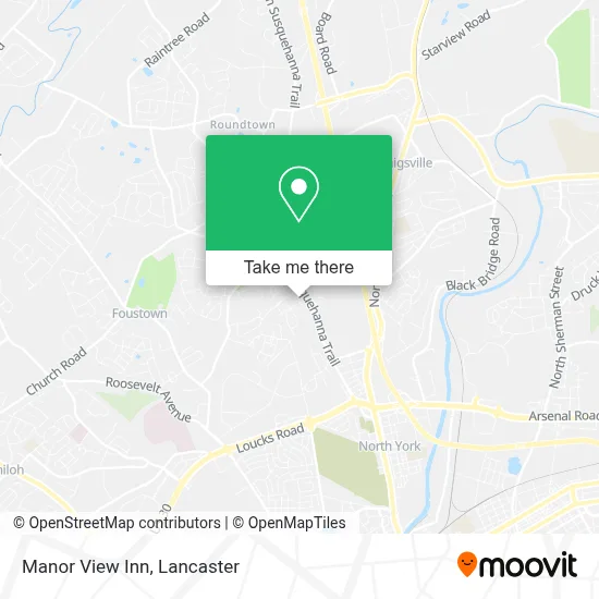 Manor View Inn map
