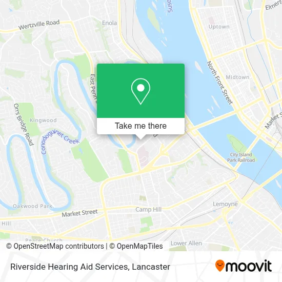 Riverside Hearing Aid Services map