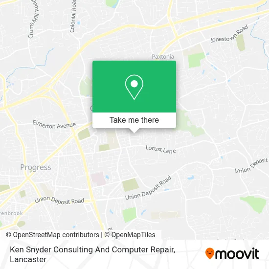 Ken Snyder Consulting And Computer Repair map