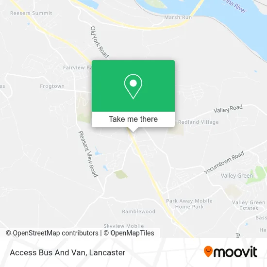 Access Bus And Van map