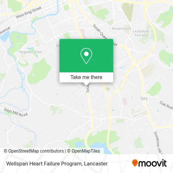 Wellspan Heart Failure Program map